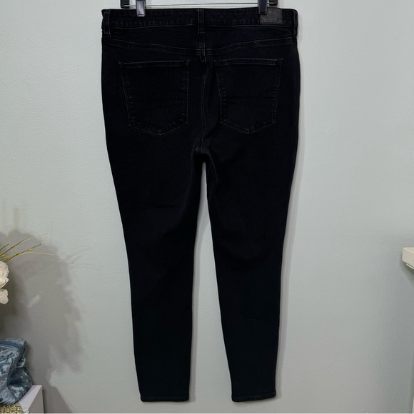 American Eagle Dream High Rise Jeggings Black Skinny Jeans Size 16 - Picture 9 of 12